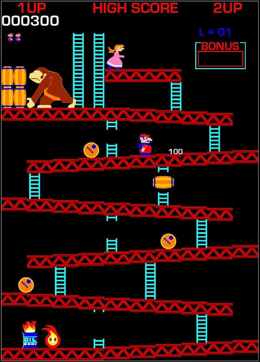 Arcade de Donkey Kong, iPhone de Arcade fondo de pantalla del teléfono