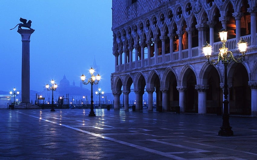 Lainnya: Gereja San Giorgio Maggiore Venice Italia Eropa Lampu Jalan Wallpaper HD