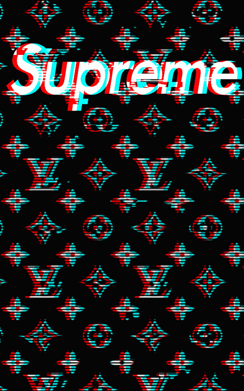 Black Louis Vuitton Supreme Top Black Louis - Supreme iPhone - & Background, Louise Vuitton HD phone wallpaper