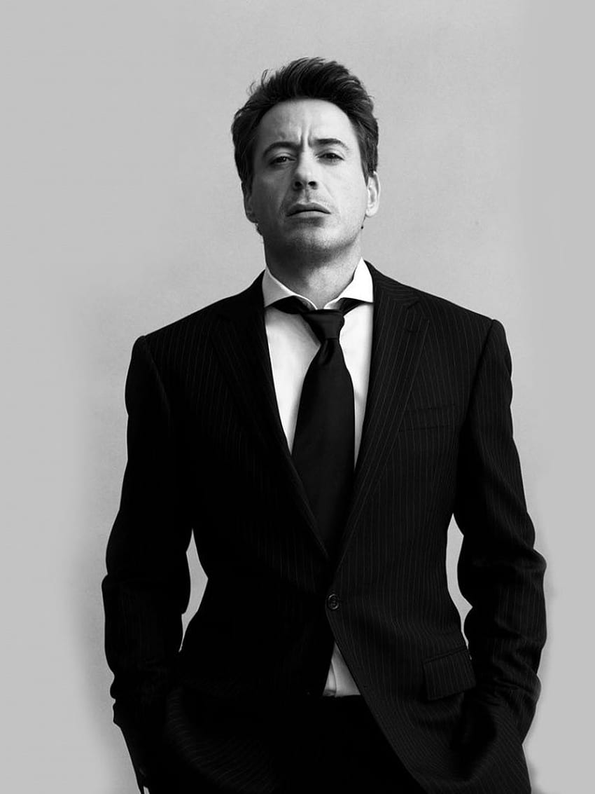 Robert Downey Junior Black Suit iPad, Gentleman Suit Papel de parede de celular HD