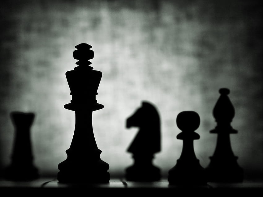 チェス, 暗い, 形, 形, ゲーム, キング 高画質の壁紙
