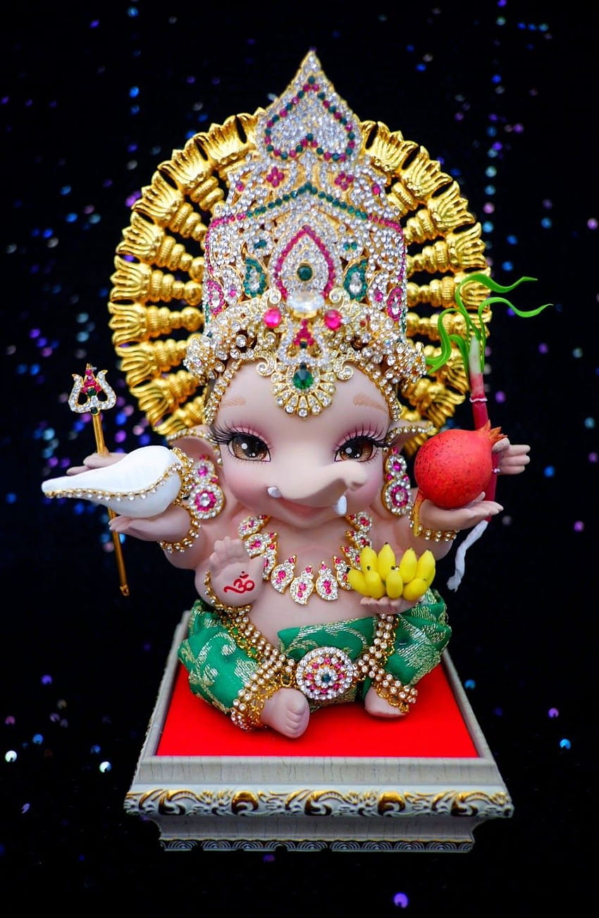 untuk Ganesha yang lucu. Baby ganesha, Ganesh chaturthi , Happy ganesh chaturthi wallpaper ponsel HD