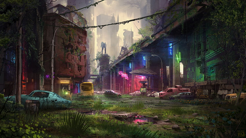 Abandon City Digital Art, Artist, , , Background und, Abandoned City HD-Hintergrundbild