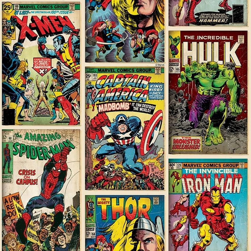 Marvel Comics Action Heroes .uk: DIY & Tools, Spider-Man Vintage HD電話の壁紙