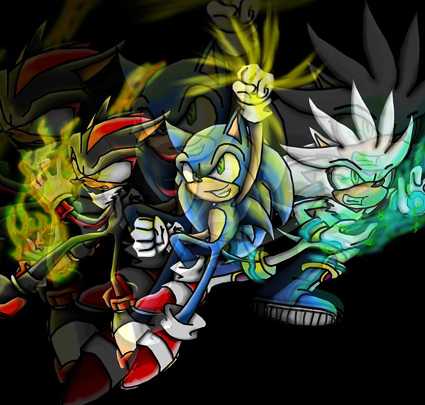 Silver, Sonic, Shadow wallpaper by FantasticFroakie03