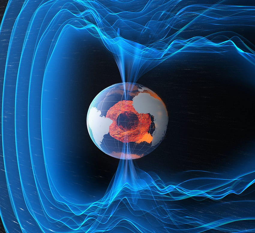 ESA - Earth's magnetic field HD wallpaper