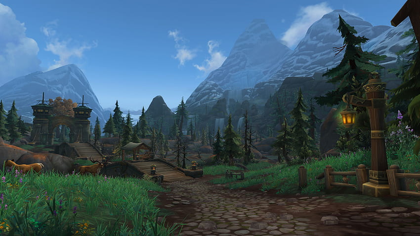 World of Warcraft Scenic, World of Warcraft Landscape HD wallpaper