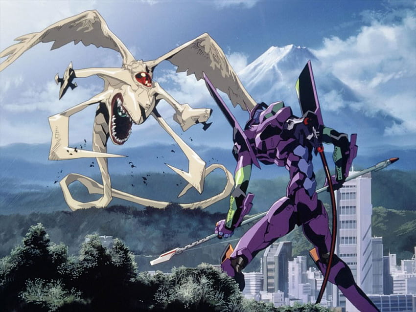 Download Caption Mighty Eva Unit 01 Ready for Battle Wallpaper  Wallpapers com