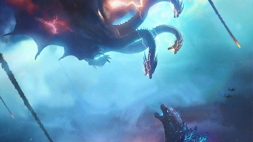 Godzilla King Of The Monsters Movie Poster, Cartoon Godzilla HD wallpaper
