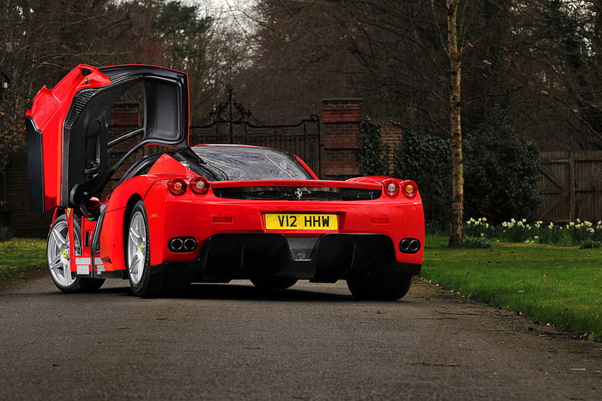 Roter Enzo, hohe Leistung, teuer, rot, Ferrari, Sportwagen, Enzo HD-Hintergrundbild