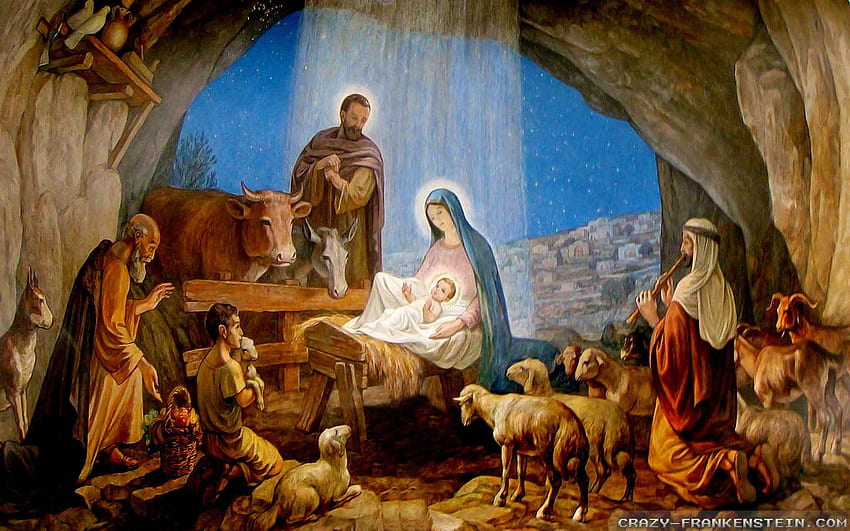 Nativity, Merry Christmas Nativity HD wallpaper