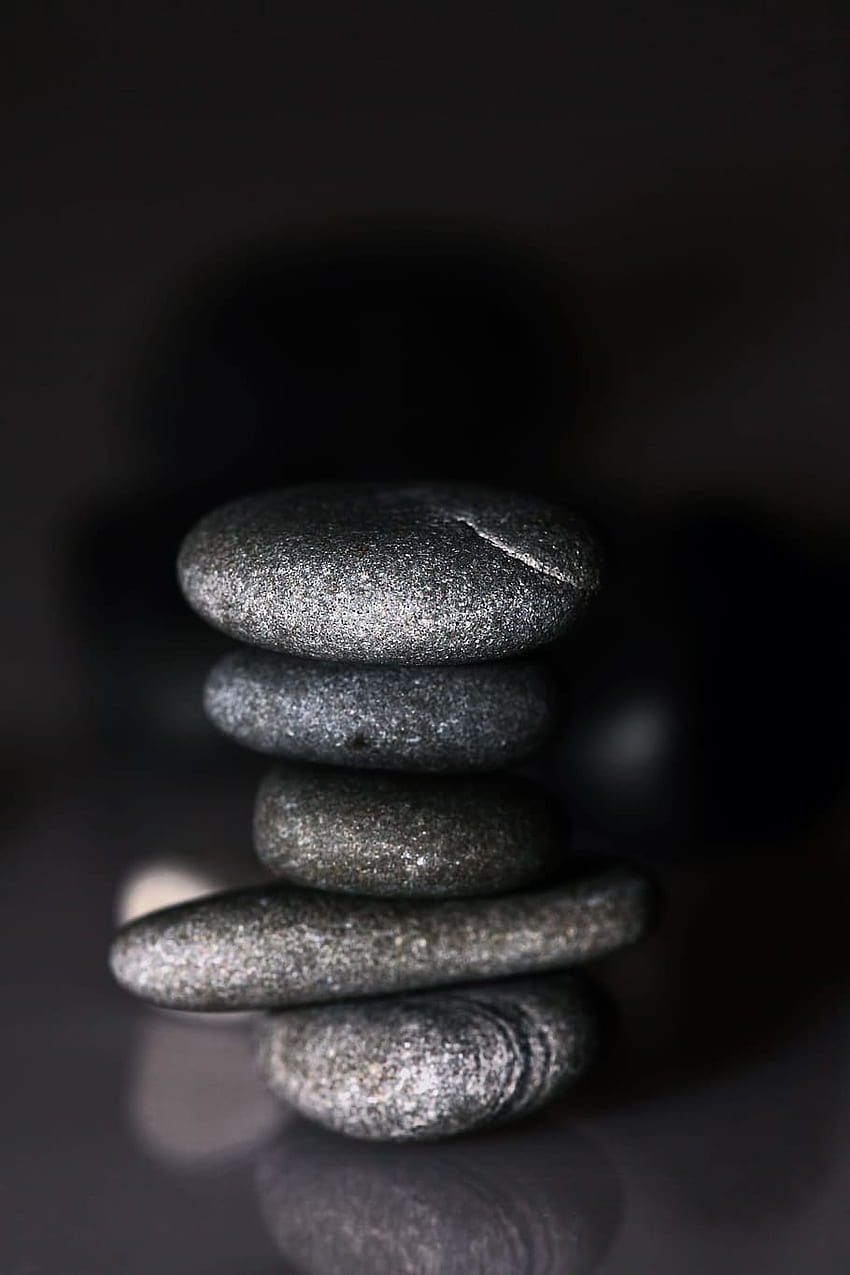 : schwarz, hintergrund, stein, steine, spa, zen, ruhig, dunkles zen HD-Handy-Hintergrundbild