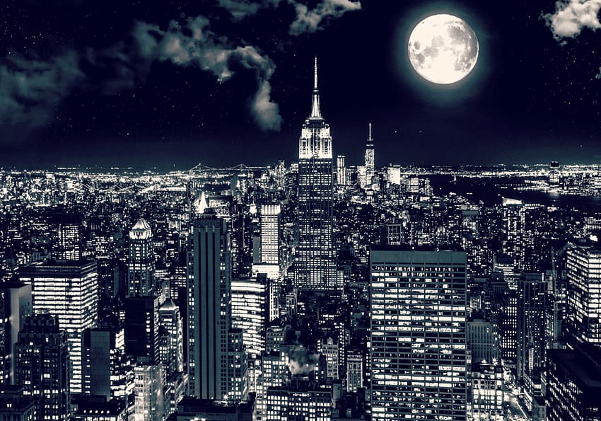 Black and white city HD wallpapers | Pxfuel