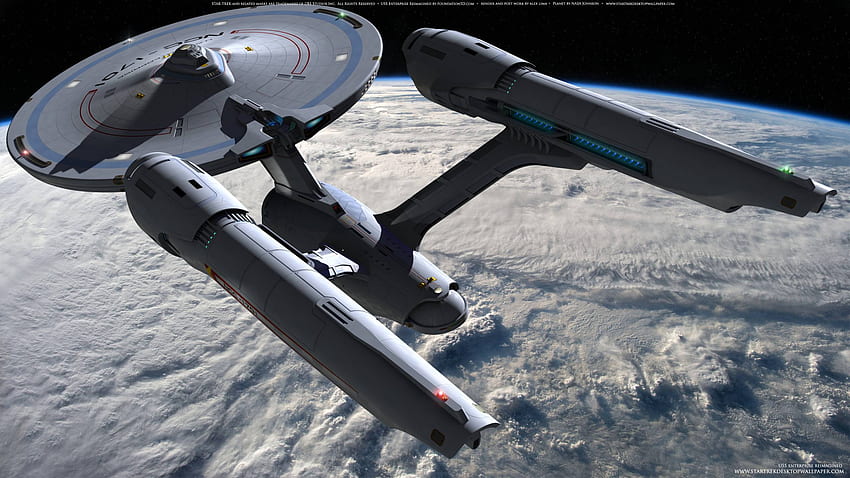 Star Trek USS Enterprise neu gestaltet, Star Trek-Computer HD-Hintergrundbild