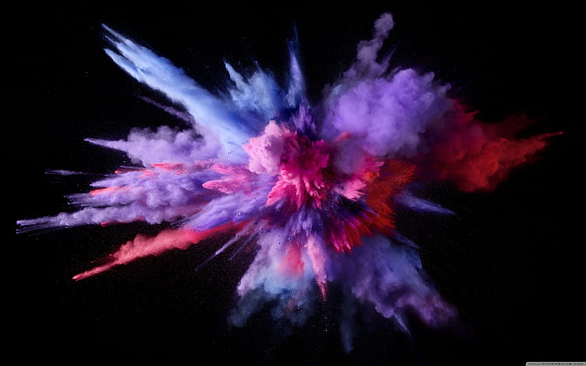 Large - Explosion de couleurs ,, Explosion de particules Fond d'écran HD