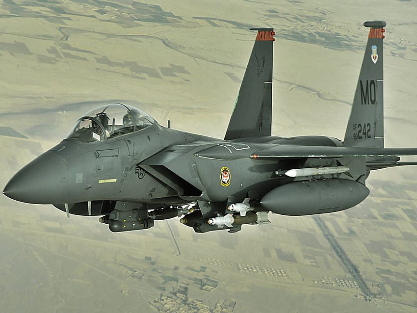 F15 - FIGHTER นักสู้ ทหาร เครื่องบิน สีเขียว วอลล์เปเปอร์ HD
