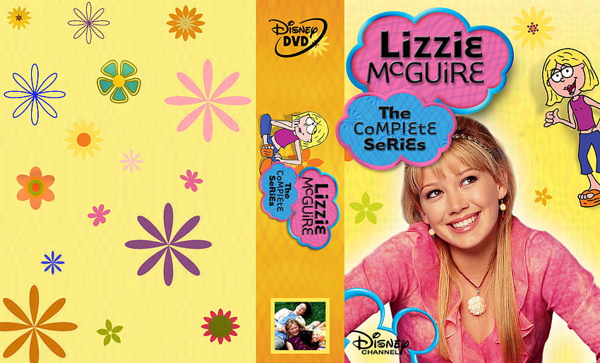 Lizzie McGuire: The Complete Series - Copertina del cofanetto DVD (versione gialla - nessuna informazione sulla copertina posteriore) Sfondo HD