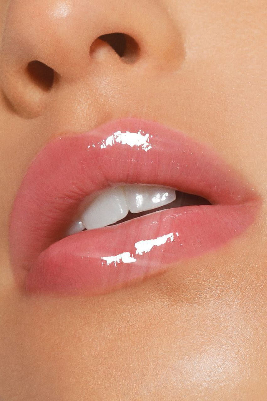 Bestes glänzendes Lippen-Make-up für schönes Make-up, Lipgloss-Ästhetik HD-Handy-Hintergrundbild