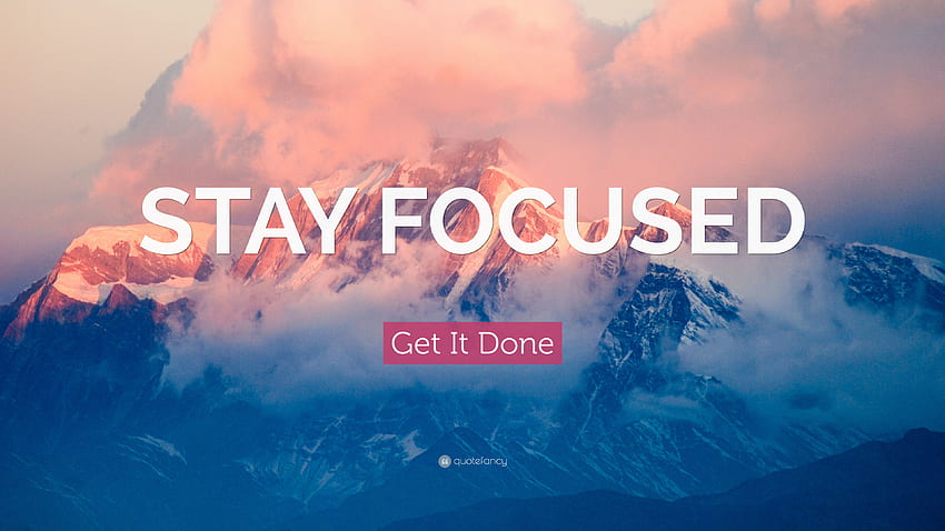 Get-It-Done-Zitat: „STAY FOCUSED“ (20 ), David Goggins HD-Hintergrundbild