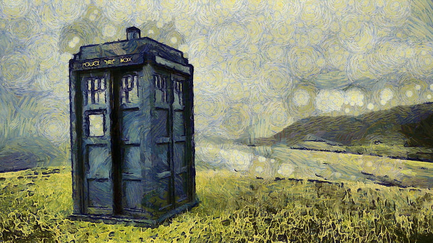 Doctor Who Van Gogh , 1976.17 Kb, Exploding Tardis HD wallpaper