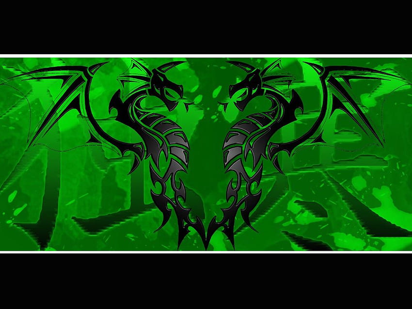 Double Dragon Tattoo von Black Sepulture, Green Tattoo HD-Hintergrundbild