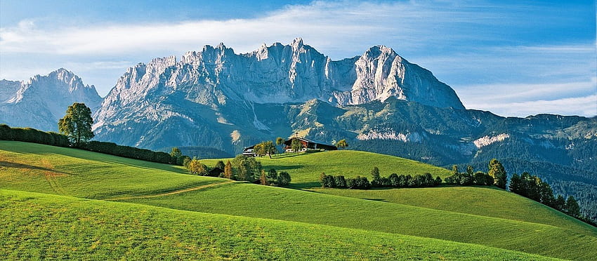 Wilayah Wilder Kaiser di Tyrol - Ellmau, Going, Scheffau Wallpaper HD