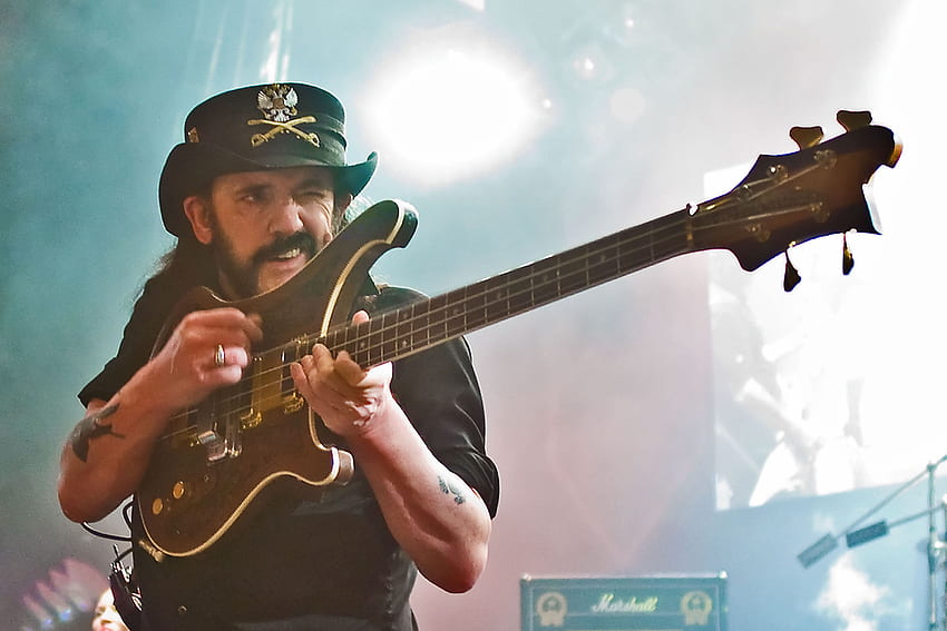 ฟรอนต์แมนของวง Motorhead ร็อคไอคอน 'Lemmy' Kilmister เสียชีวิตแล้วด้วยวัย 70 ปี วอลล์เปเปอร์ HD