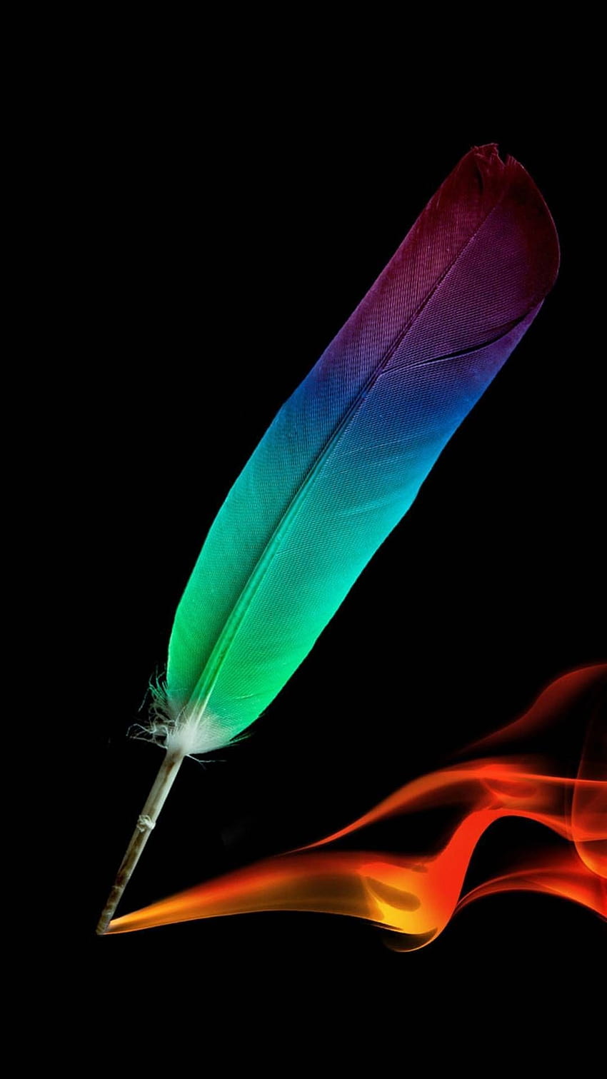 iPhone . Feather, Blue, Quill, Pen, Alat tulis wallpaper ponsel HD