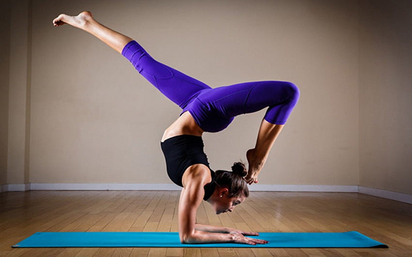 di yoga, donna di yoga Sfondo HD