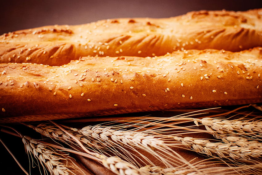 baguette, bake, bakery, baking, barley, bread, breakfast, close up, delicious, food, healthy, homemade, loaf, pastry, rye, sesame, tasty, wheat, whole, public domain . Mocah HD wallpaper
