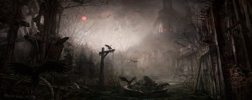 Horror de monitor duplo, tela dupla de Dark Souls papel de parede HD