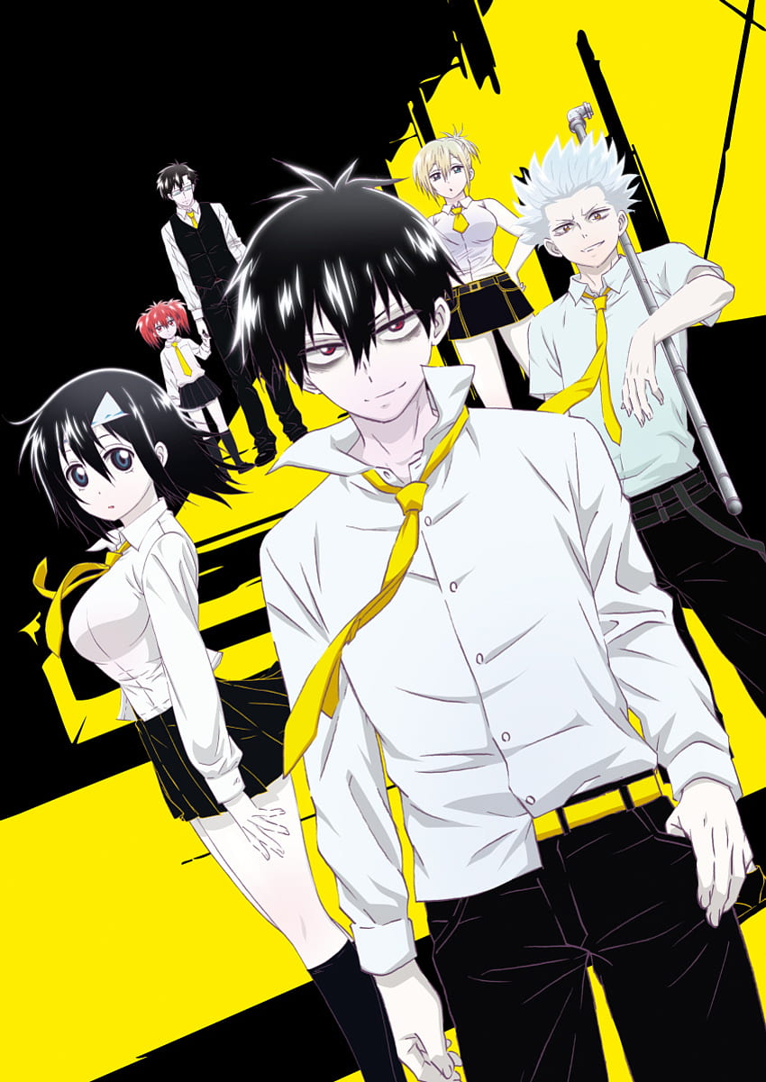Blood Lad Anime Desktop, menino Manga, cabelo preto, desenho