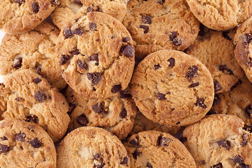 Cookies - Fond de cookies aux pépites de chocolat - - Fond d'écran HD