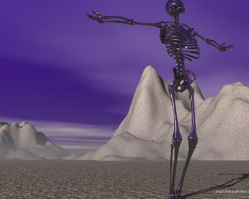 Skelett in Dessert, Dessert, Sand, allein, Skelett HD-Hintergrundbild