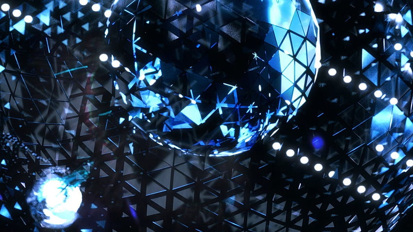 disco ball, triangular texture, shine, , , background, 94bffc HD wallpaper