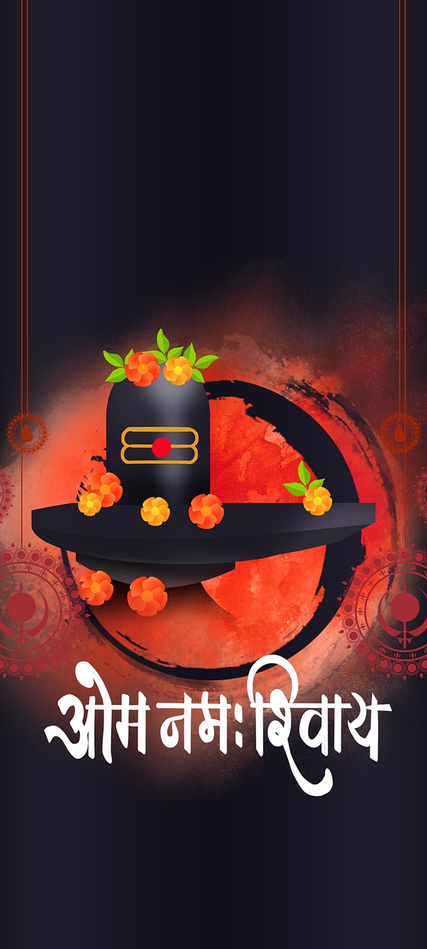 Shiv Shambhu, arancia, zucca invernale, carica Shiva, shiv ling, Dio Sfondo del telefono HD