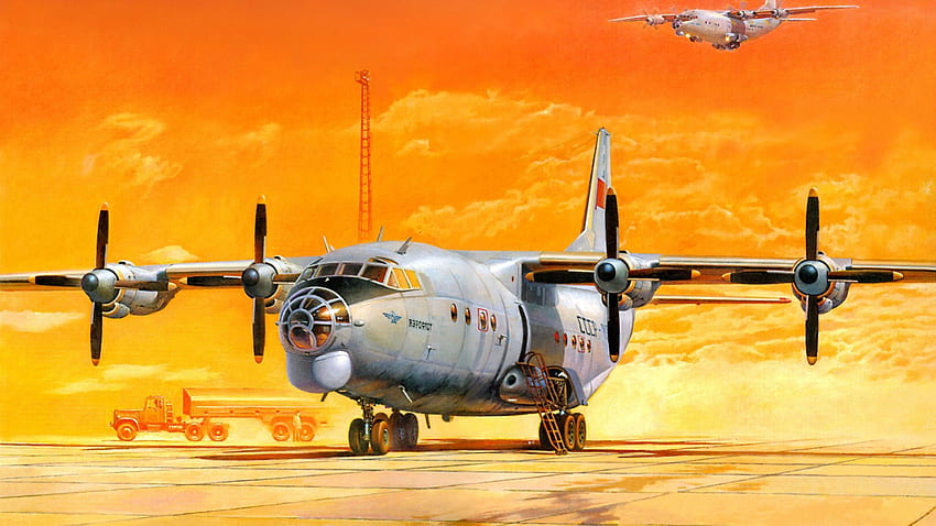 An-12BK, Flugzeug, Kunst, Sonstiges, Flugzeug HD-Hintergrundbild