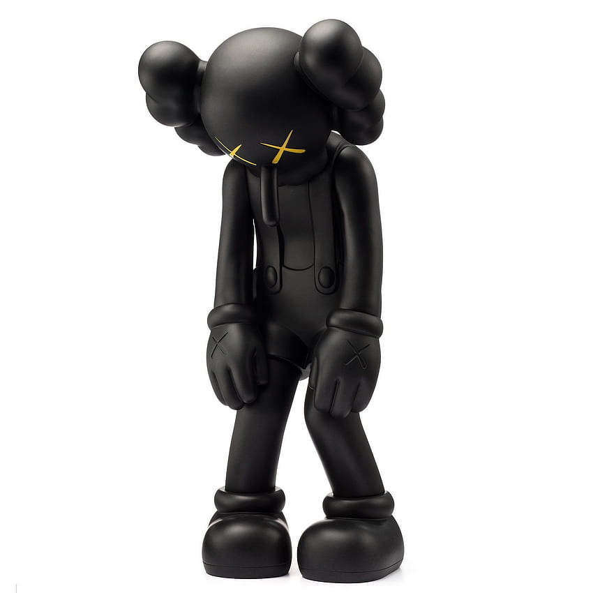 KAWS Sculptures - Малка лъжа (черна) – Artetrama, Kaws Companion HD тапет за телефон