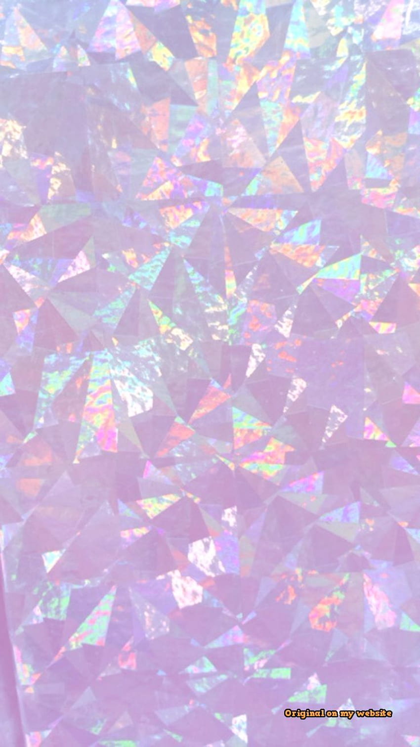 Holográfico iridiscente - Triángulo fondo de pantalla del teléfono