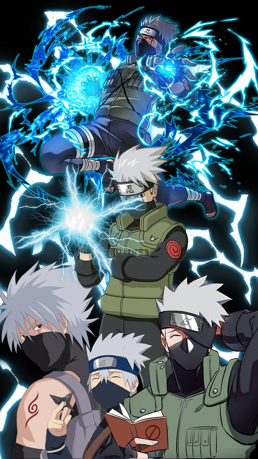 Kakashi, Naruto, Chidori, Sharingan HD-Handy-Hintergrundbild