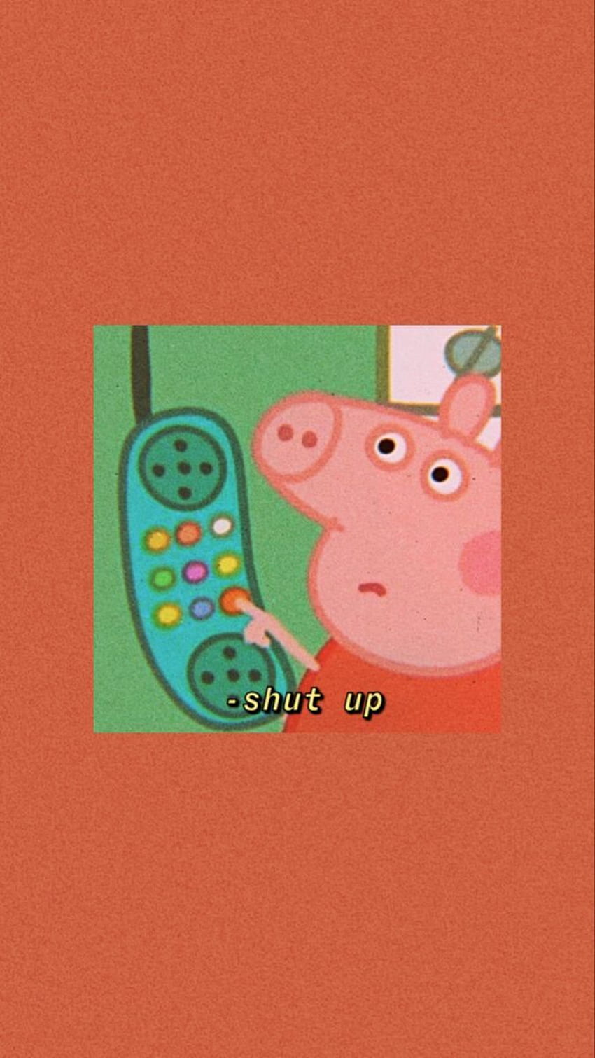 Peppa Pig divertida, Peppa Pig mala fondo de pantalla del teléfono