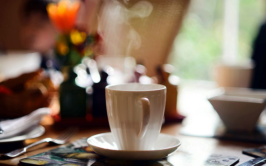 食べ物, カップ, 朝, お茶, カフェ, カフェ 高画質の壁紙