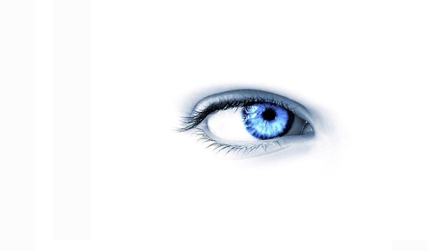 özet,mavi göz,beyaz arka plan,beyaz arkaplan,mavi göz,özet,3d cg HD duvar kağıdı