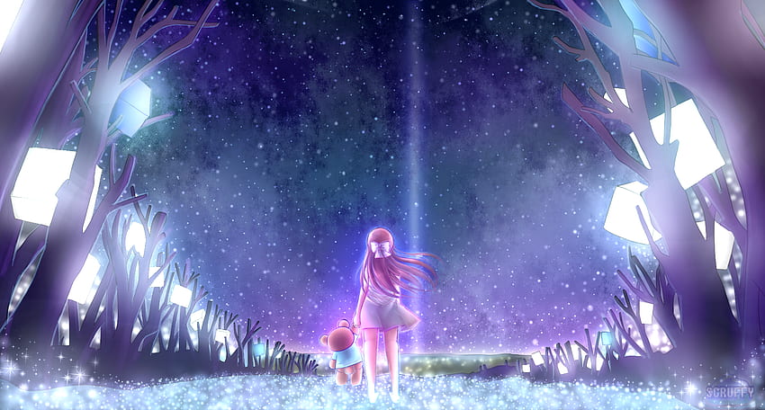 Anime Rin (Shelter) blauer Hintergrund Anime Mädchen. Schutz, Anime, Anime HD-Hintergrundbild
