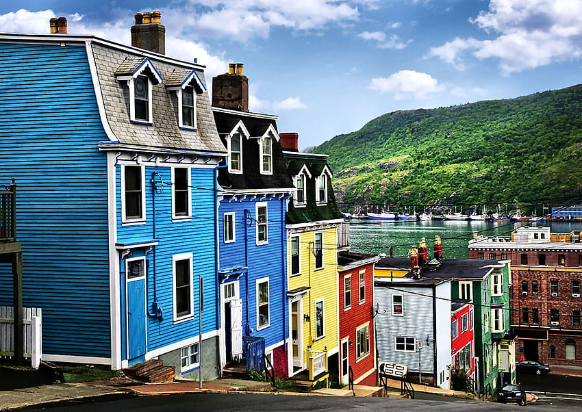 St. Johns, Newfoundland, tela larga, Newfoundland, grafia, St Johns, linda papel de parede HD