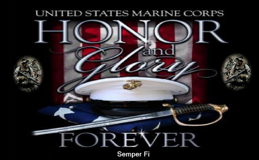 Forever, marines, recon, usmc, marine corps HD wallpaper
