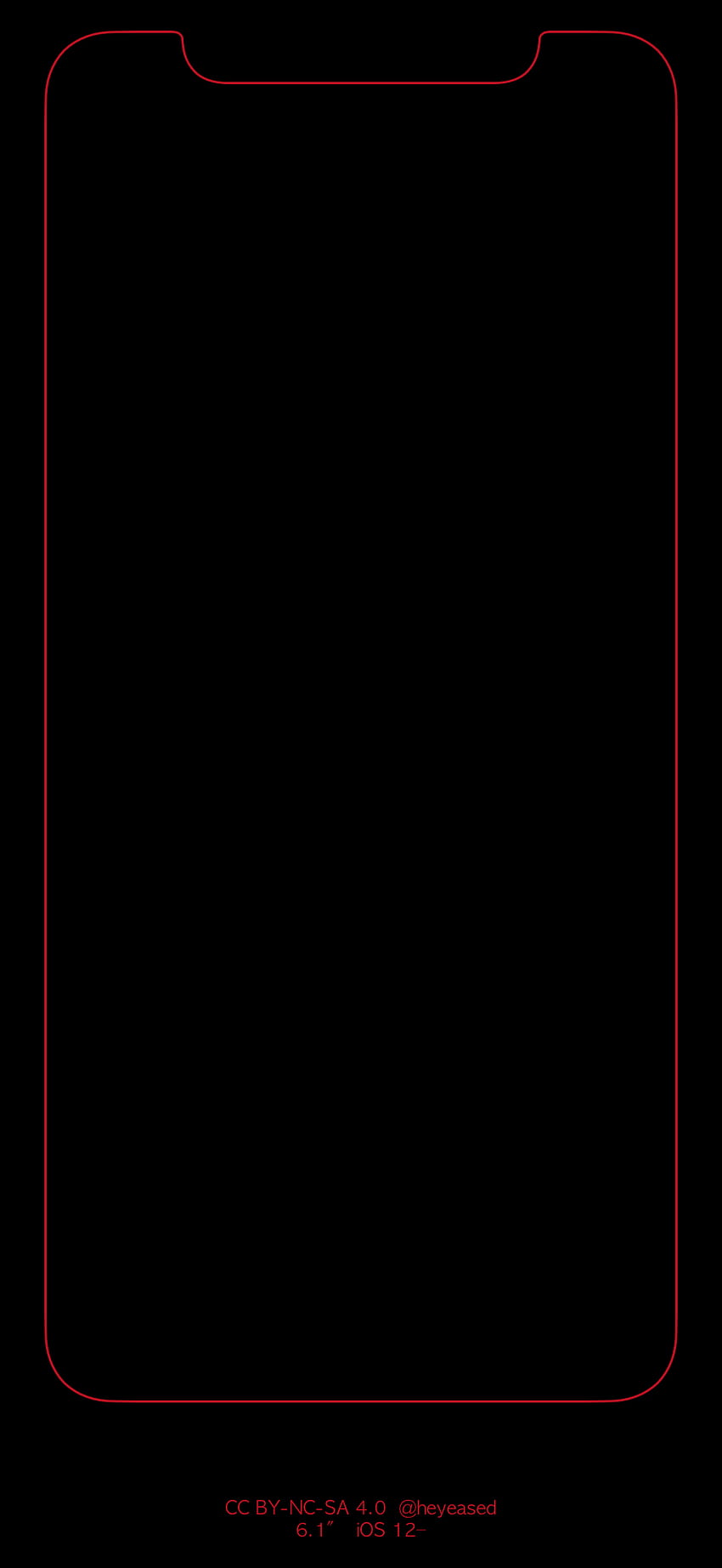 Borde iPhone Xr, XR rojo fondo de pantalla del teléfono