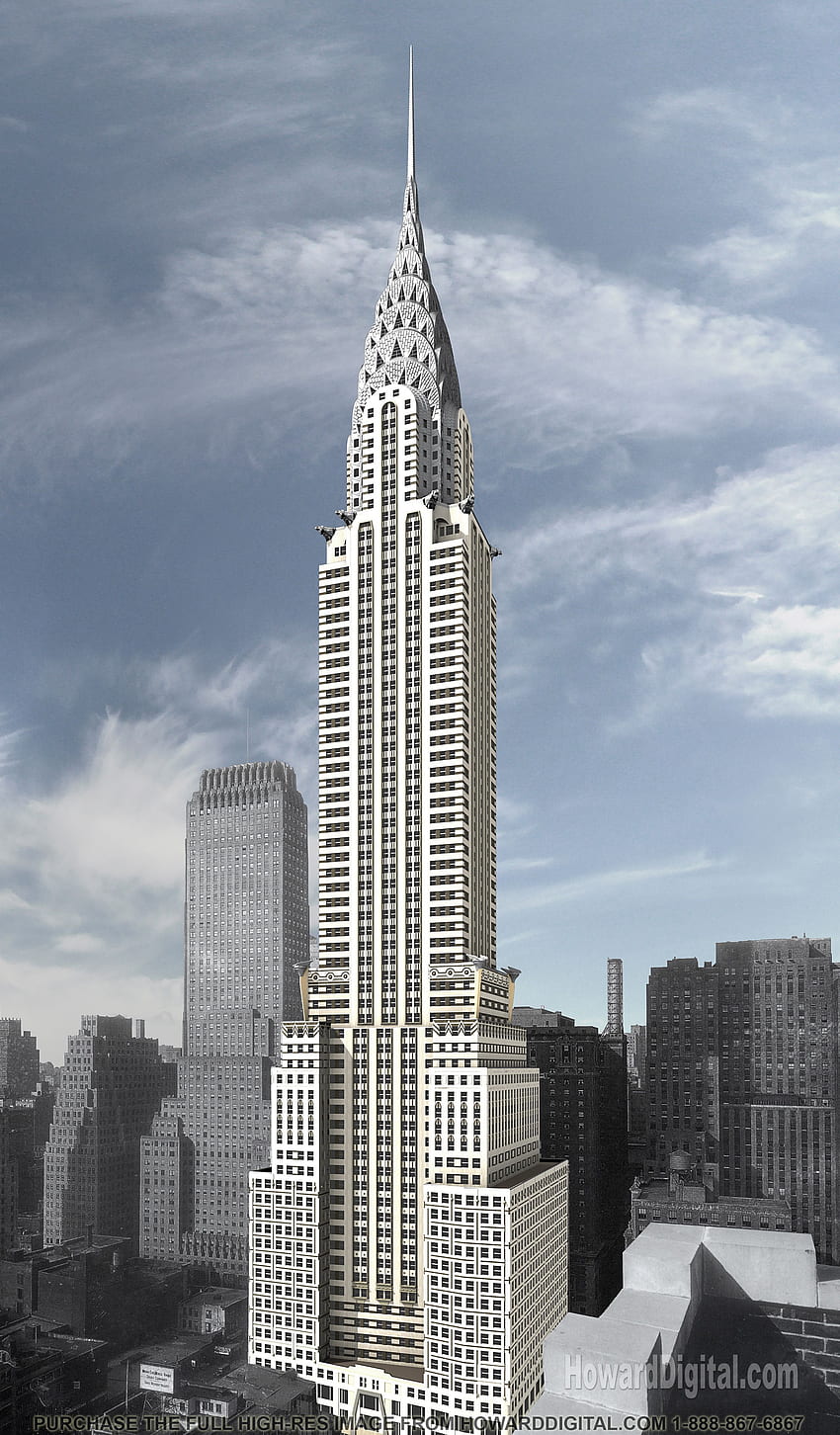 エンパイア ステート ビルディングの設計図 (2341×4000)。 ニューヨークの建築、クライスラービル、アールデコの建物 HD電話の壁紙