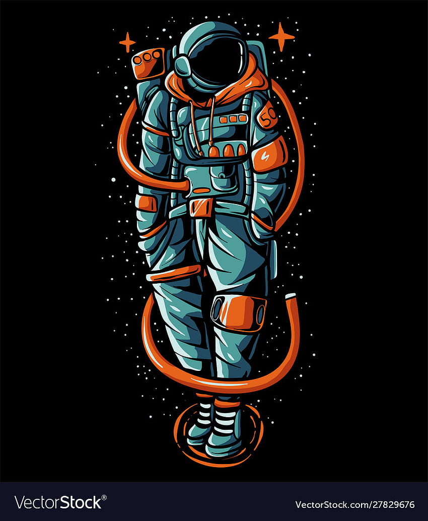 vektor astronot - Astronot, ilustrasi Astronot, karya seni Astronot, Astronot Retro wallpaper ponsel HD