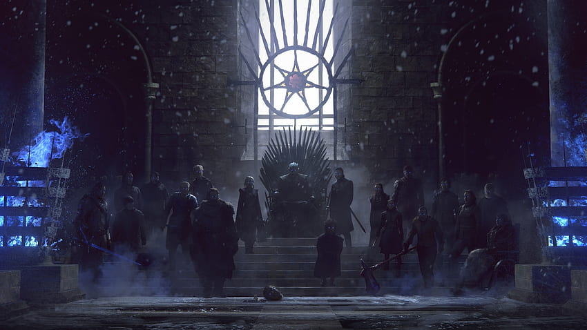 game of thrones, zombies army, night king, art, dual wide, 16:9, , , background, 21451, 2560X1440 King HD wallpaper